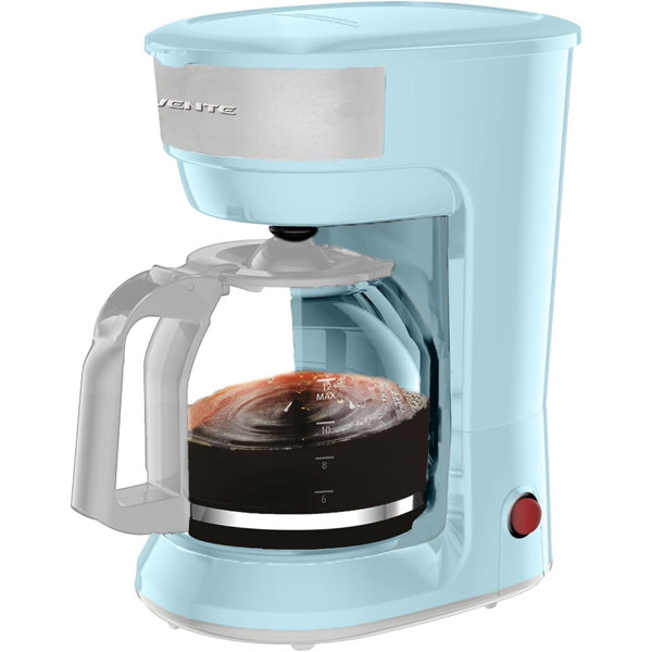 OVENTE 12Cup Drip Coffee Maker AntiDrip System Reusable Filter Light